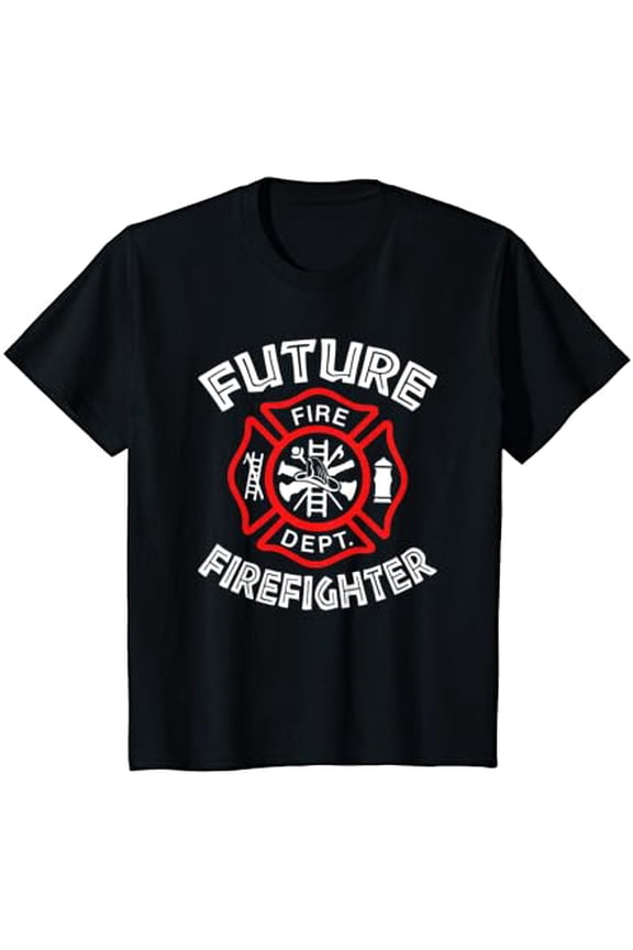 Future Firefighter Boy Firemen Fire Fighter T-Shirt Full Size S-5XL