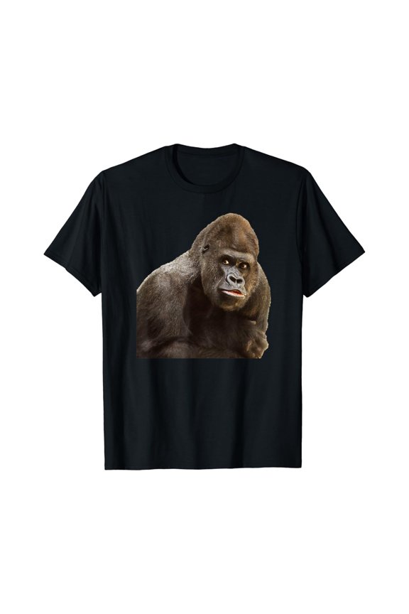 GORILLA APE T SHIRT Wildlife Zoo Animals Prints Preservation