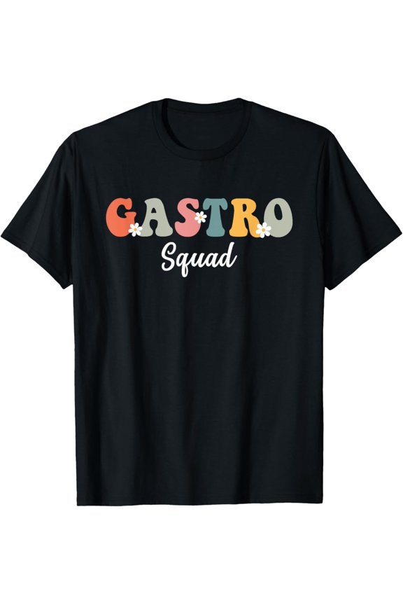 Gastro Squad Retro Groovy Design For Doctor Gastroenterology T-Shirt