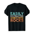 thumbnail image 1 of Sam Soft Geology T-Shirt - 220G, Easily Distracted By Rocks, Soft, Breathable For Ca Unisex Cotton Tee, Full size S-5XL, 1 of 5
