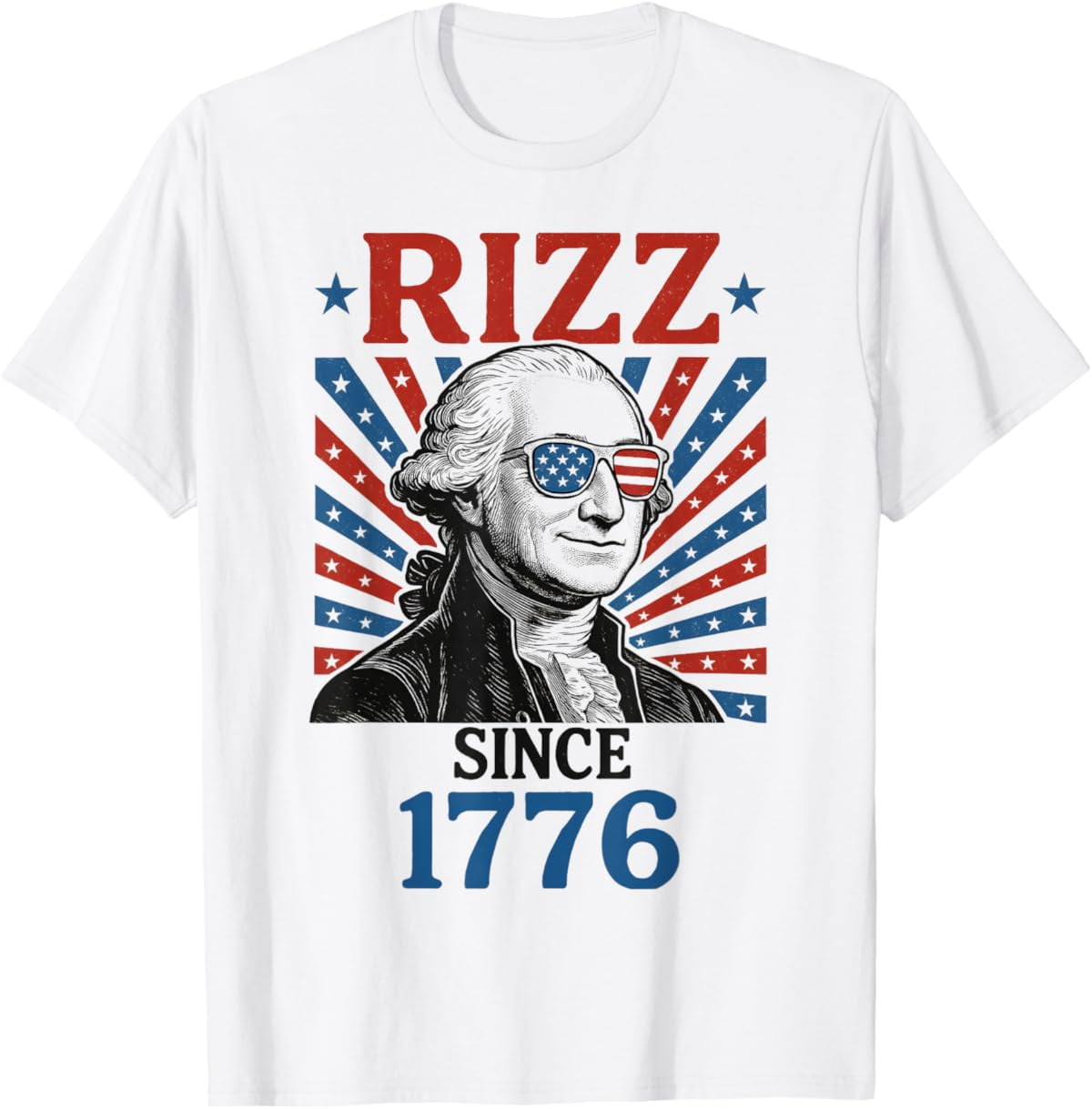 Sam Soft George Washington Rizz 1776 Patriotic 4Th Of July Outfit T ...