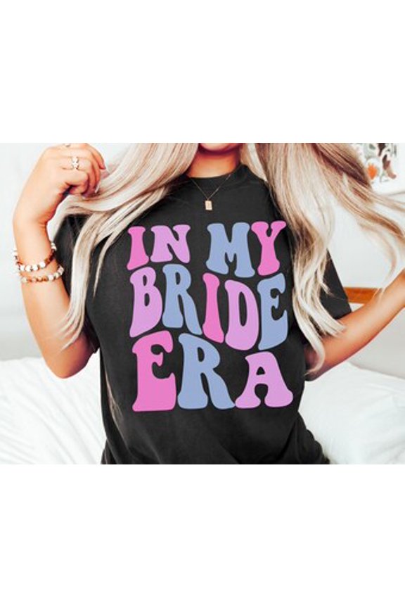 Gift for Bride, In My Bride Era, Bride Shirt, Engagement Gift, Retro Groovy Bride Shirt, Bride gift, Bride