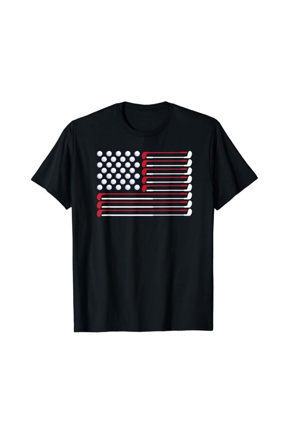 Golf American Flag Golf Player Lover Golfing Golfer T-Shirt, Gift For Friend, Full Size S-5Xl
