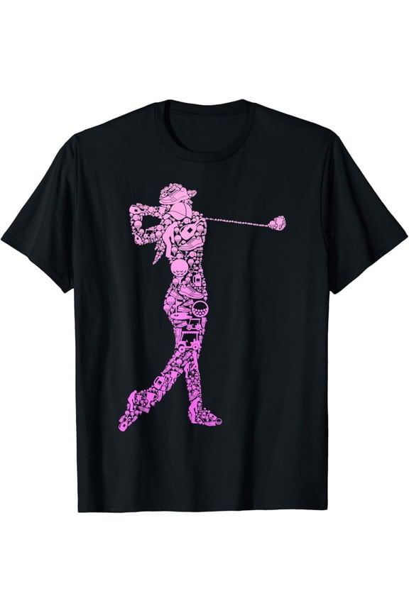 Golf Club Golfer Golfing Women Girls T-Shirt, Gift For Friend, Full Size S-5Xl