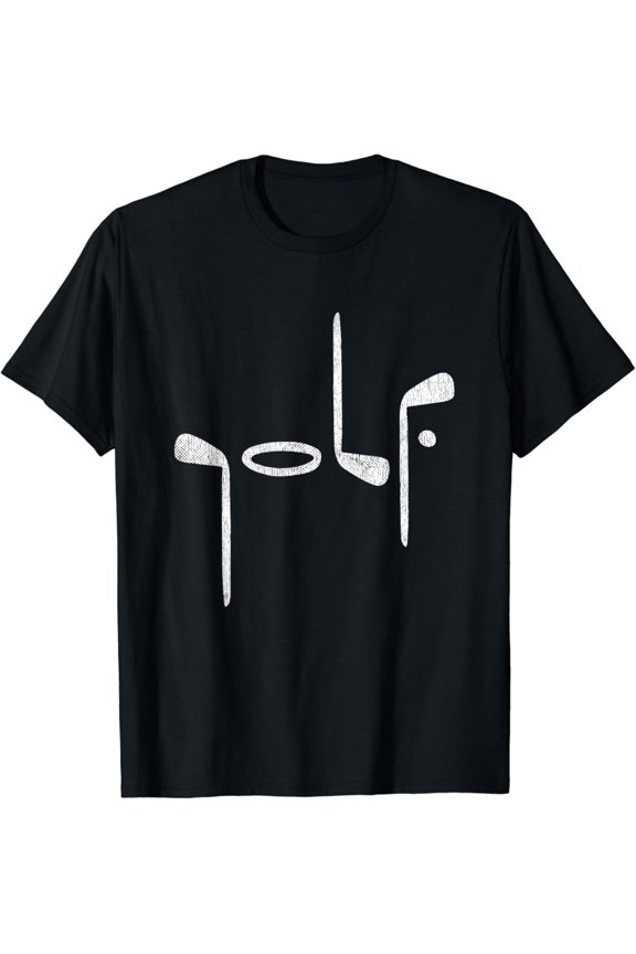 Golf Minimalist Logo Women Golf Fan Men Golfer T-Shirt, Gift For Friend, Full Size S-5Xl
