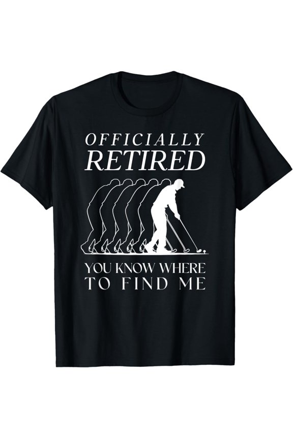 Golf Retired Golfer Golfing Retirement Plan T-Shirt Full Size S-5XL