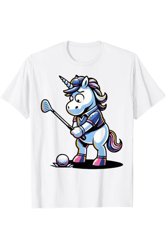 Golfer Unicorn Golfing Unicorns Unicorn Golf T-Shirt, Gift For Friend, Full Size S-5Xl