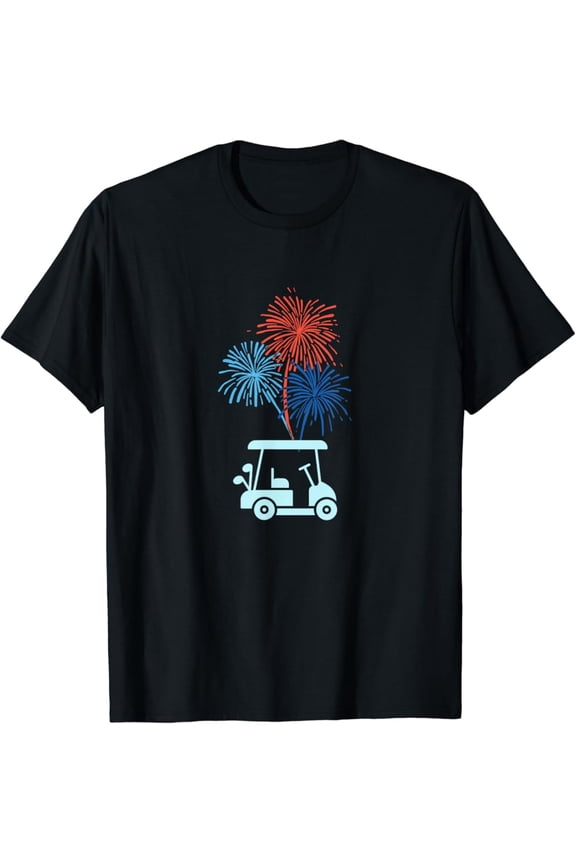 Golfers Style 4Th Of July And Golf Cart Stylish Golf T-Shirt, Gift For Friend, Full Size S-5Xl