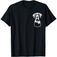 thumbnail image 1 of Sam Soft Great Dane Peeking Dog Graphic Design T-Shirt, 1 of 5