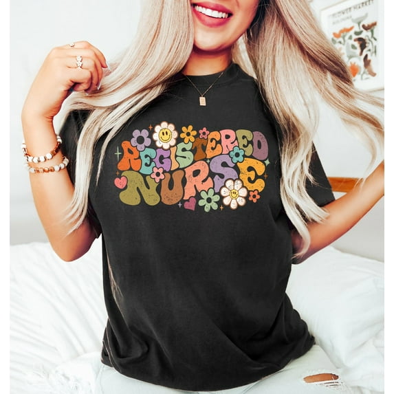 Sam Soft Groovy Nurse Shirt, Nursing School Student Grad Retro Nurse, Nurse Life Registered Nurse, New Future Nurse, Registered Nurse Shirt for Women All Size S-5XL