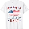 thumbnail image 1 of Sam Soft Growing An All American Baby Pregnancy Announcement Tee T-Shirt, 1 of 4