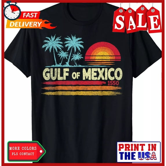 Sam Soft Gulf Of Mexico T-Shirt Gift For Him Her Friends, Cotton Tee