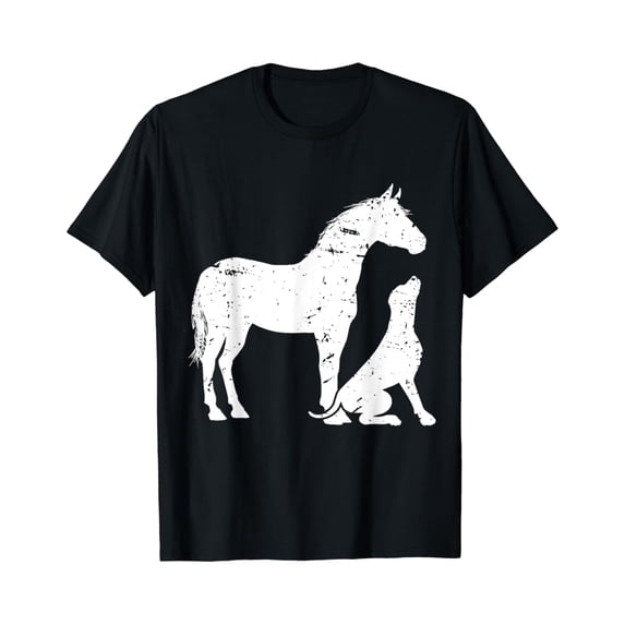 Sam Soft HORSE and DOG Shirt for women and men. Horse Dog Lover T-Shirt