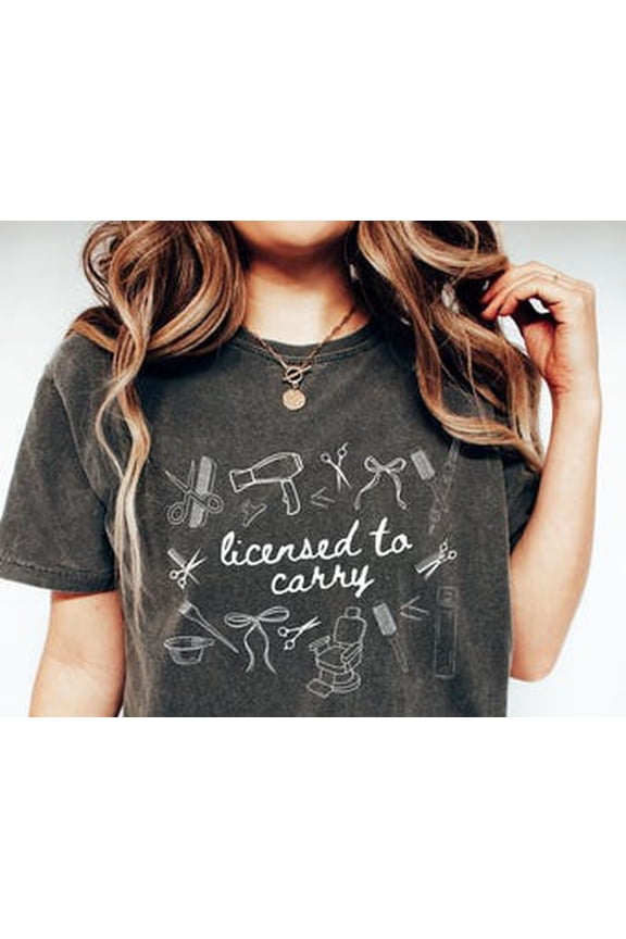 Hair Stylist Shirt, Hair Dresser Tee, Coquette Bow Cosmetology Shirt, Gift for Hairdresser, Cute Gift for Hair Stylist,