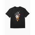 thumbnail image 1 of Sam Soft Hallowwen Skull Ice Cream Unisex T-Shirt Unisex Cotton Tee, Full Size S-5XL, 1 of 5