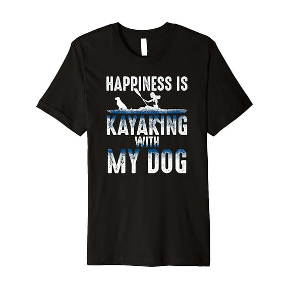 Sam Soft Happiness Is Kayaking With My Dog Tshirt For Men And Women, Gift For Friend, Full Size S-5Xl