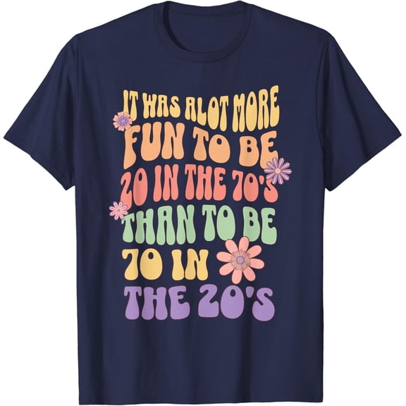 Sam Soft Happy 70th Birthday Retirement 70's Living In The 20's T-Shirt