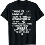 Sam Soft Happy Father's Day Dog Dad From Daughter And Son For Dad Men T-Shirt