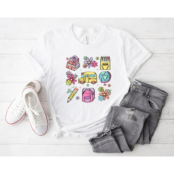 Sam Soft Happy First Day of School Shirt, Teacher Gift, Gift for Teachers, Kindergarten Teacher, Teacher Appreciation Tee, Back to School Shirt