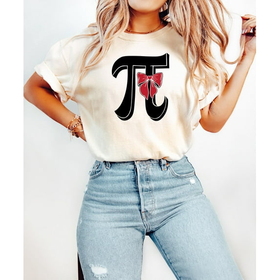 Sam Soft Happy Pi Day Coquette Shirt, Happy Pi Day 2025 Bow Shirt, Math Teachers Shirt, Elementary Teacher Shirt, Back To School Shirt