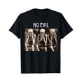 thumbnail image 1 of Sam Soft Hear See and Speak No Evil Chiropractic Epigram Skeletons T-Shirt, 1 of 5