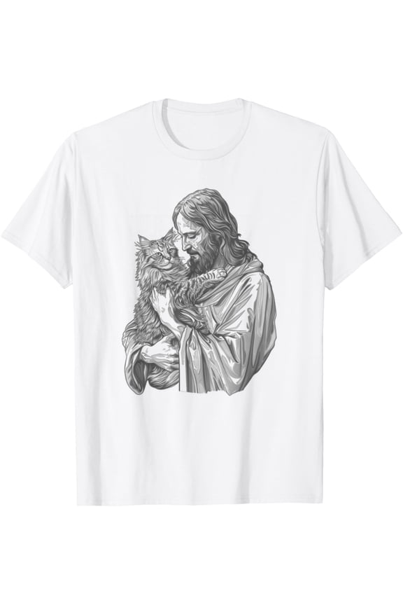 Holding Maine Coon Cat Longhair Pet Cat God