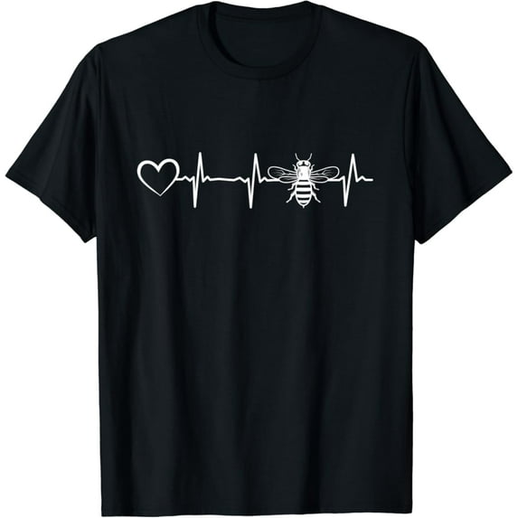 Sam Soft Honeybee Heartbeat Heart I Beekeeper Heartbeat Beekeeping T-Shirt, Gift For Friend, Full Size S-5Xl
