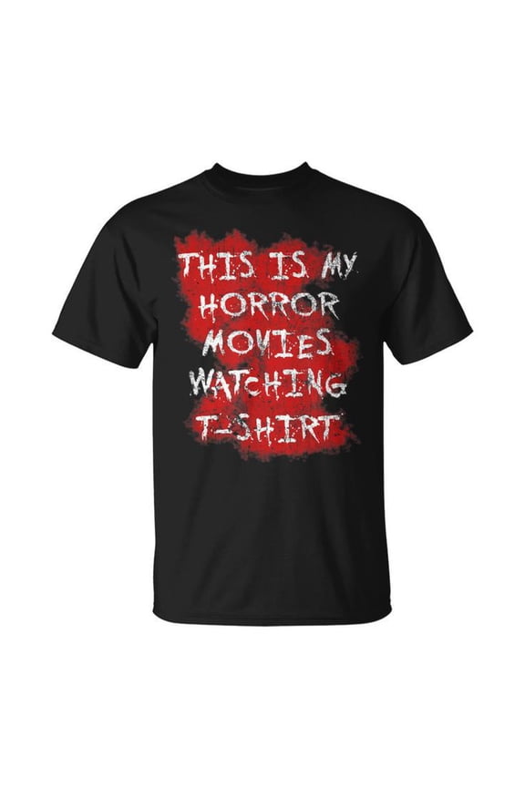 Horror Movie Watching Scary Lover Clothing T Shirt