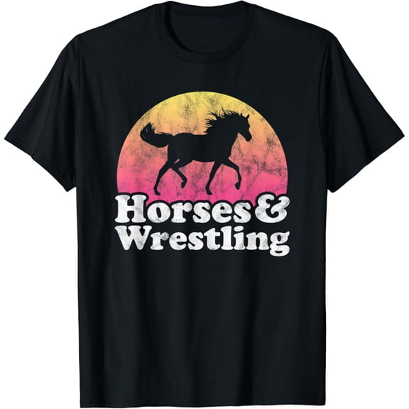 Sam Soft Horse And Wrestler Women Or Girls Horses Wrestling T-Shirt, Gift For Friend, Full Size S-5Xl