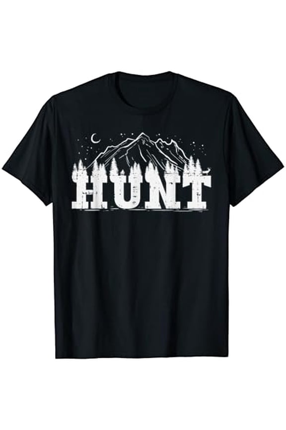 Hunt Trees Mountain Wildlife Hunting Archery Hunter Gift T-Shirt, Gift For Friend, Full Size S-5Xl