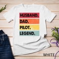 thumbnail image 1 of Sam Soft Husband Dad Pilot Legend Airplane Aviation Dad Father Mens Unisex T-Shirt, 1 of 4