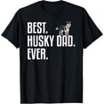thumbnail image 1 of Sam Soft Husky Dad Art For Father Men Husky Lover Siberian Husky Dog T-Shirt, 1 of 5
