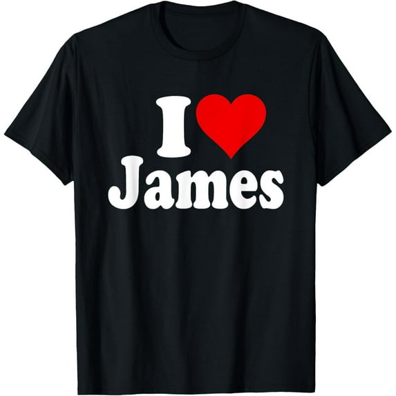 Sam Soft I Love James, I Heart Jams T-Shirt All Size S-5XL