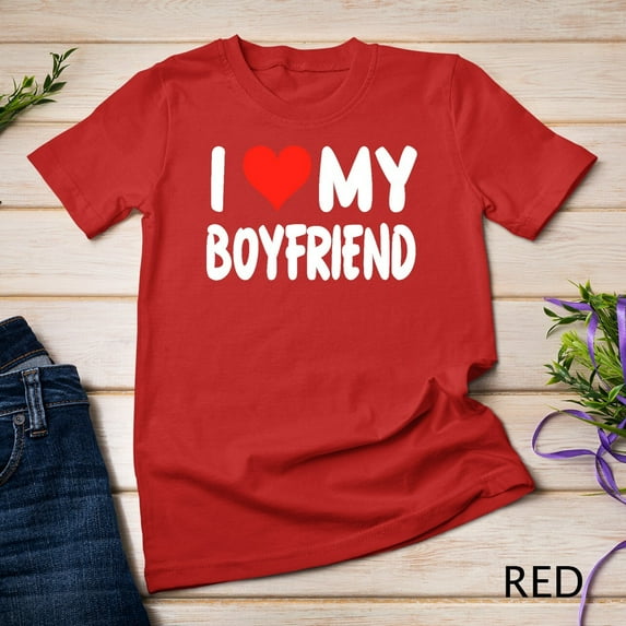 Sam Soft I Love My Boyfriend - Heart - Boy Friend Tee Unisex T-Shirt