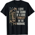 thumbnail image 1 of Sam Soft I Love The Sound Of A Good Thwack - Mens Bow Hunting T-Shirt, Gift For Friend, Full Size S-5Xl, 1 of 5