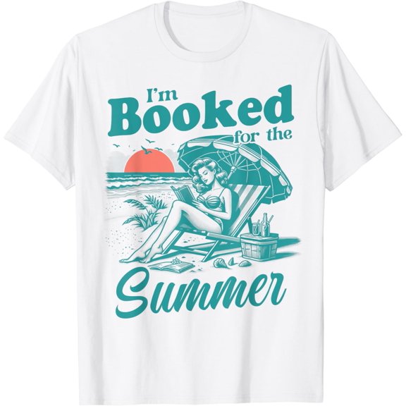 Sam Soft I'M Booked For The Summer Book Girl Summer Coquette T-Shirt