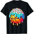 thumbnail image 1 of Sam Soft Ice Cream Basketball Drip Girls Basketball Stuff T-Shirt Full Size S-5Xl, 1 of 5