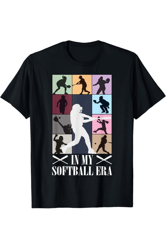 In My Softball Era Softball Girl Player Lover T-Shirt, Gift For Friend, Full Size S-5Xl