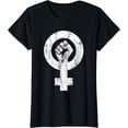 thumbnail image 1 of Sam Soft International Woman's Day March Feminist Symbol Tee Ladies' Crewneck T-Shirt All Size S-5XL, 1 of 5