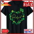 thumbnail image 1 of Sam Soft Irish Nurse St Patricks Day Stethoscope Heartbeat Shamrock T-Shirt, 1 of 5