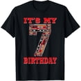 thumbnail image 1 of Sam Soft It's My 7th Birthday Boy Fire Truck 7 Year Old Firefighter T-Shirt Full Size S-5XL, 1 of 5
