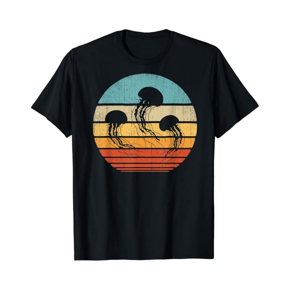 Sam Soft Jellyfish Retro Vintage 60s 70s Men Women Gifts Sea Animal T-Shirt