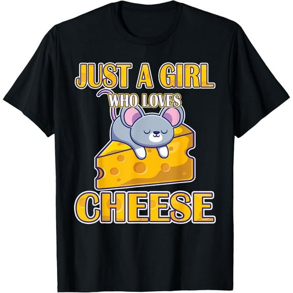 Sam Soft Just A Girl Who Loves Cheese Mozzarella Cheese Food Cheddar T-Shirt