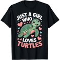 thumbnail image 1 of Sam Soft Just A Girl Who Loves Turtles Sea Animal Turtle Lover T-Shirt, 1 of 5