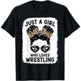 thumbnail image 1 of Sam Soft Just A Girl Who Loves Wrestling Wrestle Lover Wrestler T-Shirt, Gift For Friend, Full Size S-5Xl, 1 of 5