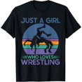 thumbnail image 1 of Sam Soft Just A Girl Who Loves Wrestling Wrestle Wrestler T-Shirt, Gift For Friend, Full Size S-5Xl, 1 of 5