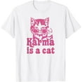 thumbnail image 1 of Sam Soft Karma Cat T-Shirt Cute Cat Karma Top, 1 of 4