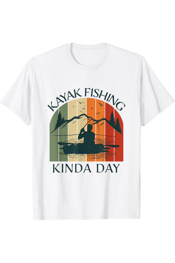 Kayak Fishing Kayaking Boating Summer Clothing Graphic Tee T-Shirt, Gift For Friend, Full Size S-5Xl