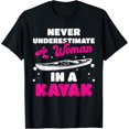 thumbnail image 1 of Sam Soft Kayaking Never Underestimate A Woman In A Kayak Womens T-Shirt, Gift For Friend, Full Size S-5Xl, 1 of 5