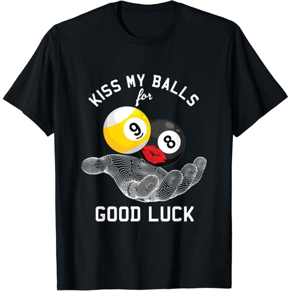Sam Soft Kiss Billiard Balls Eight Ball Player Snooker Pool Cue T-Shirt Unisex Cotton Tee Full Size S-5XL